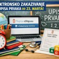 Olakšanje za roditelje: Elektronsko zakazivanje upisa prvaka od 23. marta