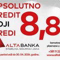 Posebna ponuda Alta banke za keš kredit