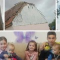 Apokaliptična scena pred očima! Majka i petoro mališana ostali bez krova tokom nezapamćene oluje u Đurđinu