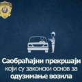 Šta treba da ne uradite da vam policija ne oduzme vozilo Objavljeno detaljno uputstvo MUP-a