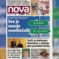 Викенд издање новина "Нова": "Све је мање неодлучних"