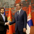 Vučić: Crna Gora važan partner zbog tradicionalne bliskosti dva naroda; Milatović: Složili smo se da je bitno imenovanje…