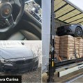 Neverovatna zaplena, ovo stvarno nema nigde! Srpski carinici otvorili ceradu kamiona, na paletama luksuzni automobil (foto)