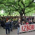 Protest u Novom Sadu: Građani i studenti podržali uhapšene aktiviste Pokreta slobodnih građana i STAV-a