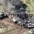 Rusi ih razvaljuju: Devet tenkova ode u vazduh i "Leopardi" sa njima (video)