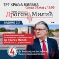 Dr Dragan Milić razgovaraće sa Nišlijama na Trgu kralja Milana