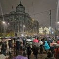 Održan protest u Beogradu zbog nesreće na Železničkoj stanici u Novom Sadu (VIDEO)