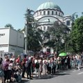 Unuci Nikoletine Bursaća u prvim redovima na liturgijama
