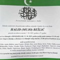 Osvanula umrlica halida bešlića Evo ko se našao na spisku imena ožalošćenih