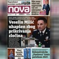 "Nova“ piše: Veselin Milić uhapšen zbog prikrivanja zločina
