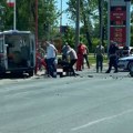 Oboren motociklista na Zrenjaninskom putu: Kolima Hitne pomoći prevezen u bolnicu (foto)