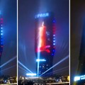 Kula Beograd obasjala grad božićnom čestitkom