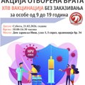 Otvorena vrata za HPV vakcinaciju u subotu u Domu zdravlja Niš