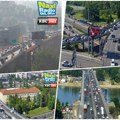 Аутокоманда јутрос најоптерећенија, дуге колоне: На Газели, Бранковом и Плавом мосту све тече (фото)