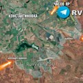 Ruska vojska hvata Konstantinovku u klešta (mapa)