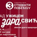 Skup liste „Studenti pobeđuju“: Nad Užicem zora sviće, zbogom dragi predsedniče