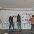 Eko straža i građani kreče grafite SNS-a u podzemnom prolazu na Zelenom vencu