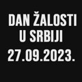 Vlada Srbije proglasila 27. septembar za Dan žalosti zbog tragičnih događaja na KiM Zrenjanin - Proglašen Dan žalosti