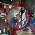 Prvi snimci vatrene stihije u Čačku: Vatra guta stambenu zgradu, svi stanari odmah evakuisani