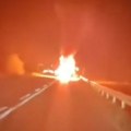 (VIDEO) Saobraćajna nezgoda u Milavčićima kod Kraljeva, posle sudara zapalio se automobil