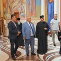 Mitropolit Arsenije i gradonačelnik Leskovca obišli radove na uređenju Hrama Svetog Simeona Mirotočivog