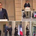 Predsednik u zvaničnoj poseti Francuskoj: Makron i Vučić se obratili iz Jelisejske palate, završen tet-a-tet sastanak…