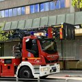 VIDEO: Požar u zgradi Elektrovojvodine u Novom Sadu