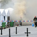 Drama ispred Narodne skupštine: Blokader pucao u čoveka i zapalio šator FOTO/VIDEO