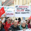 Protest prosvetara u Zagrebu