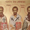 Srpska pravoslavna crkva i vernici slave Sveta tri jerarha