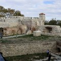 Požar na Kalemegdanu, vatrogasci gase travu