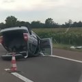 Jeziva saobraćajna nezgoda na auto-putu Udes se desio kod Jagodine (video)