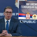 Vučić se oglasio snažnom porukom: Mi nismo genocidan narod. Pamtimo... Ponosna Srbija i Srpska!