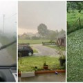 (Foto) oluja ruši drveće, nevreme hara Srbijom! Olujni vetar oborio džinovsko drvo, put kod Lazarevca neprohodan!