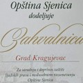 U Sjenici obeležen Dan opštine, Marku Jankoviću uručena zahvalnica