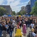 Na protestu prosvetnih radnika u Beogradu i Leskovčani