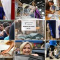 Uživo izbori u Francuskoj: Stigle prve procene rezultata, potpuni šok za Makrona (foto, video)