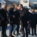 Vučić obilazi radove na delu Dunavskog koridora kod Golupca: "Ovo je nešto što menja život na istoku zemlje"
