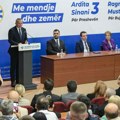 Курти на заједничком скупу у Приштини потврдио подршку ПДД на изборима