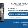 Tekst Bujanovačkih nominovan za Nagradu za istraživačko novinarstvo „Dejan Anastasijević 2026“
