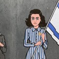 Muralima protiv antisemitizma u Milanu, ulični umetnik "spojio" Anu Frank i palestinsku devojčicu