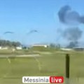Prvi snimak nakon pada aviona u Grčkoj: Crni dim uzdiže se u nebo