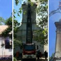 (Foto) Spasene vredne ikone i crkveni predmeti. Požrtvovani vatrogasci ugasili požar u crkvi Presvete Bogorodice u Botošu