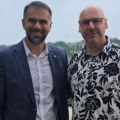 (Foto) Žarko Mićin i Pavel Surovi na snimanju Žikine šarenice na Štrandu, gradonačelnik govorio o dva nova mosta i daljem…