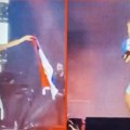Rita Ora u Mađarskoj pevala ogrnuta srpskom zastavom
