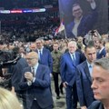 Gromoglasan aplauz: Spektakularan doček za predsednika u Areni (Foto/video)