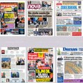 Naslovne strane sutrašnjih novina: Prelistavanje štampe za sredu, 10. septembar 2025. godine
