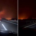 Gori rastinje pored autoputa između Novog Sada i Siriga: Izbio ogroman požar, vidljivost smanjena