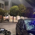 Motociklista povređen u Požegi: Automobil prešao punu liniju i presekao mu put, hitna pomoć ga prevezla u Užice (foto)