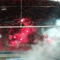 Delije zapalile baklje na stadionu u Lajpcigu: Pogledajte žestoku "vatru" navijača Zvezde